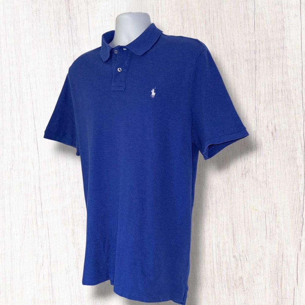 Ralph Lauren Polo Shirt Men’s XL Blue Classic Fit Short Sleeve Cotton
